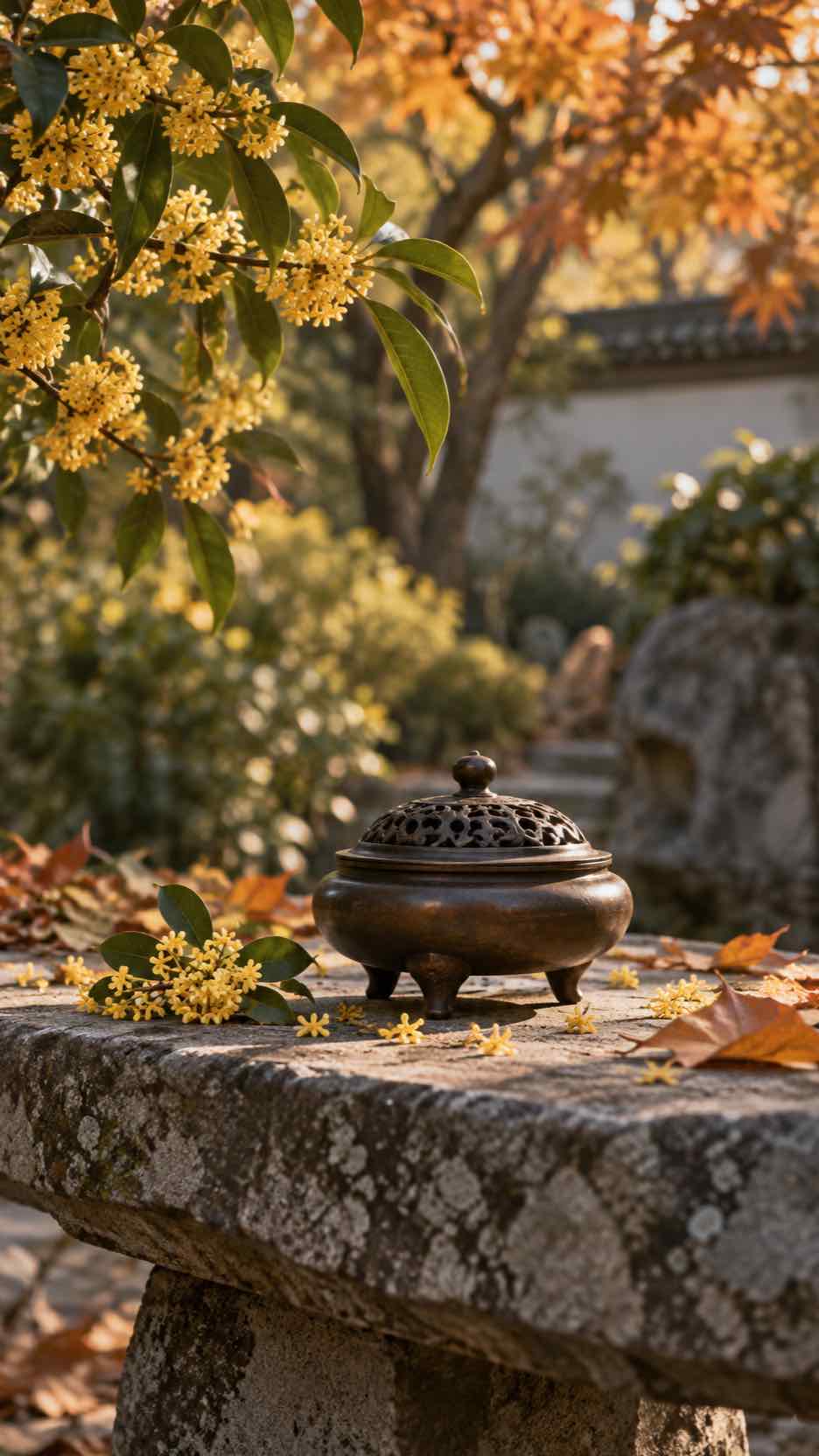 Incense Burner in Autumn