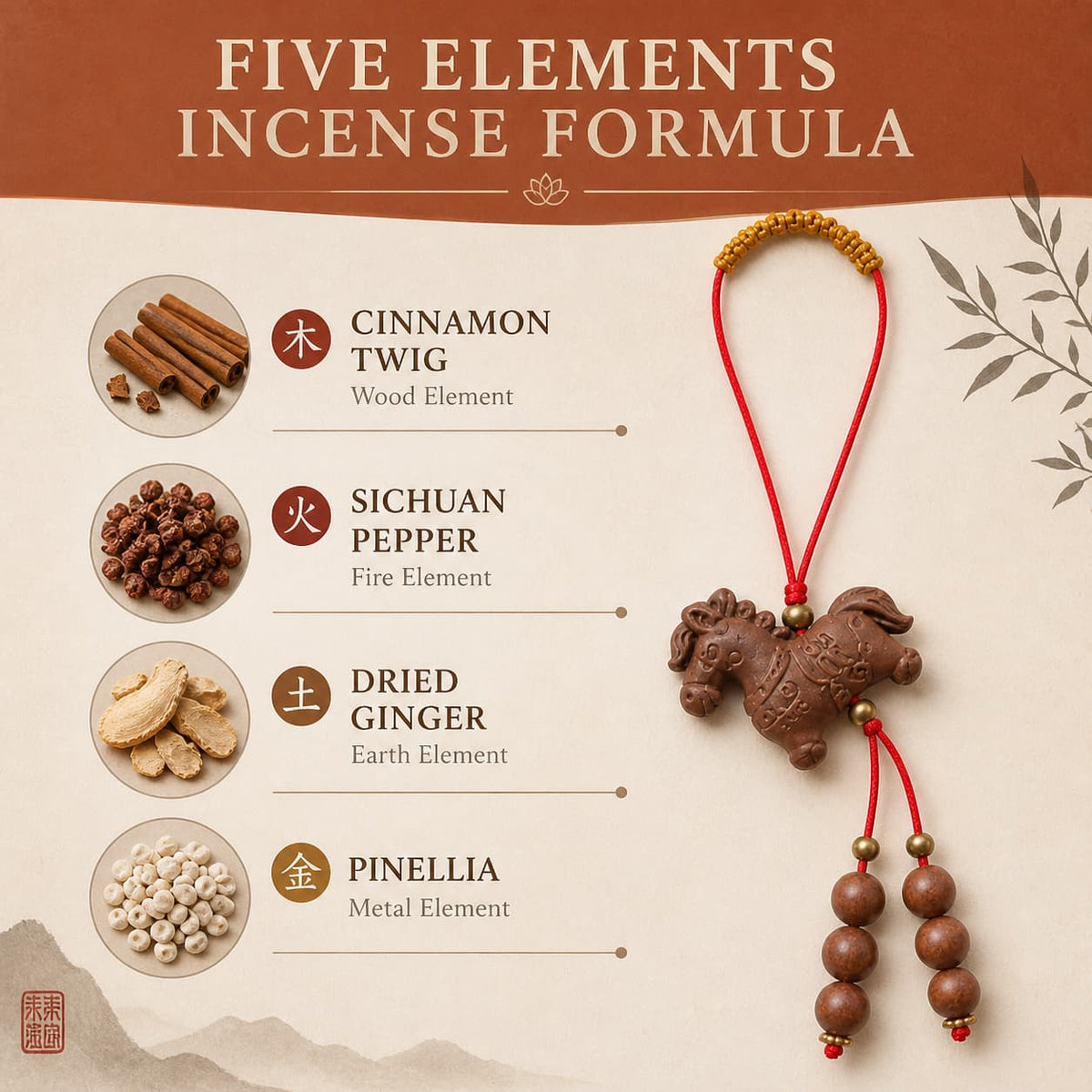 027-Vitality · Cinnamon Aroma · Fortune on the Way Phone Charm · Style A